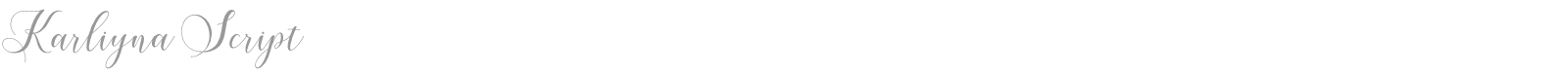 Karliyna Script font preview